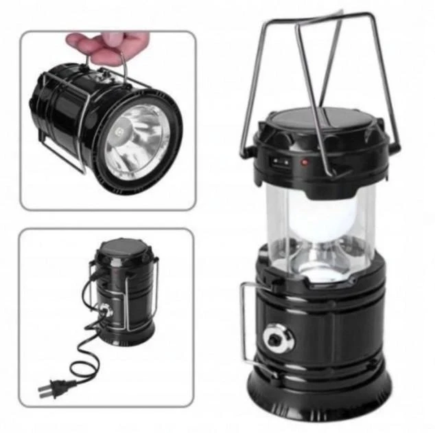 Кемпінгова LED-лампа X-BAIL BL-5800 з ліхтариком і сонячною панеллю – фото 6