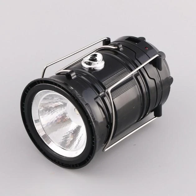 Кемпінгова LED-лампа X-BAIL BL-5800 з ліхтариком і сонячною панеллю – фото 1