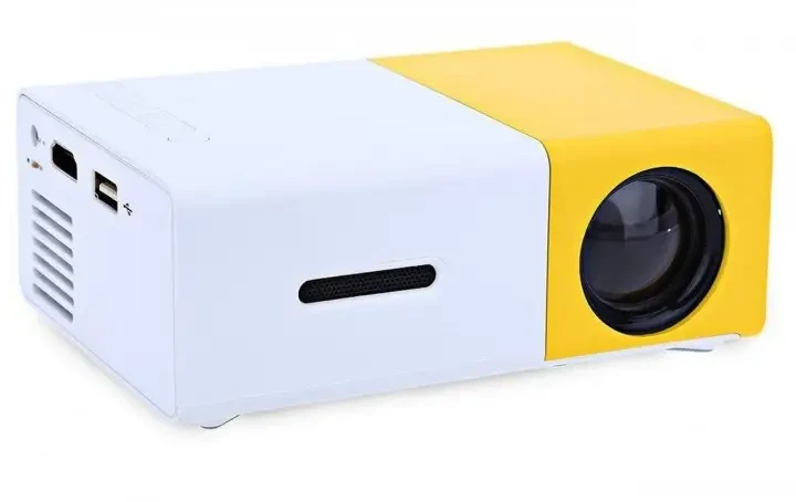 Мультимедійний портативний проєктор UKC YG-300 з динаміком White/Yellow – фото 4