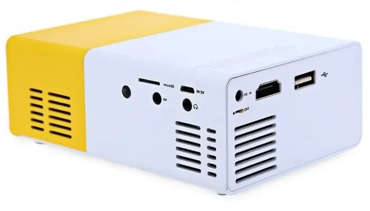 Мультимедійний портативний проєктор UKC YG-300 з динаміком White/Yellow – фото 5