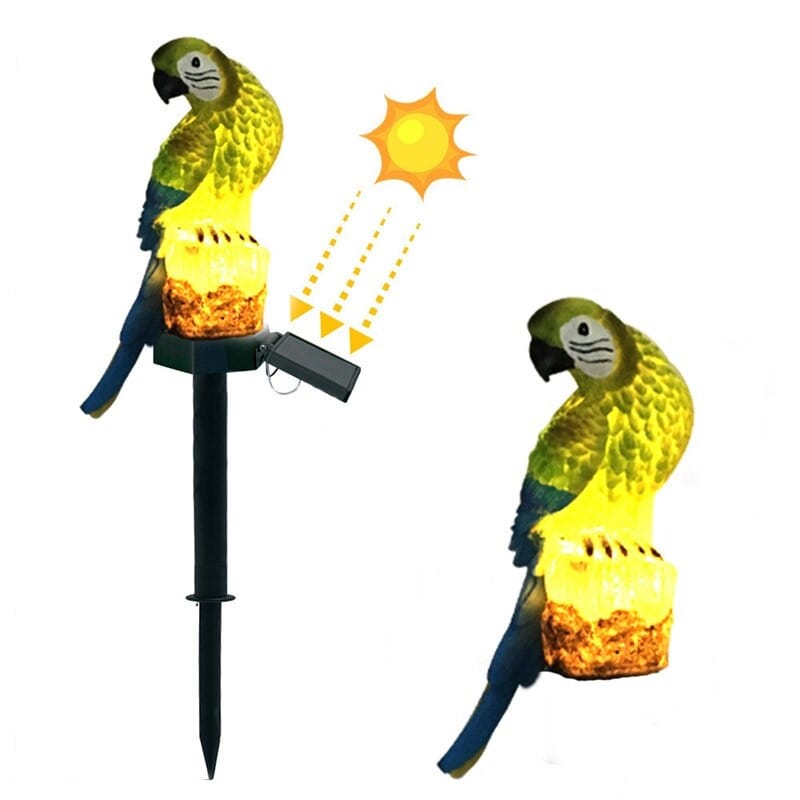 Садовий ліхтар SOLAR PARROT на сонячній батареї Папуга – фото 1