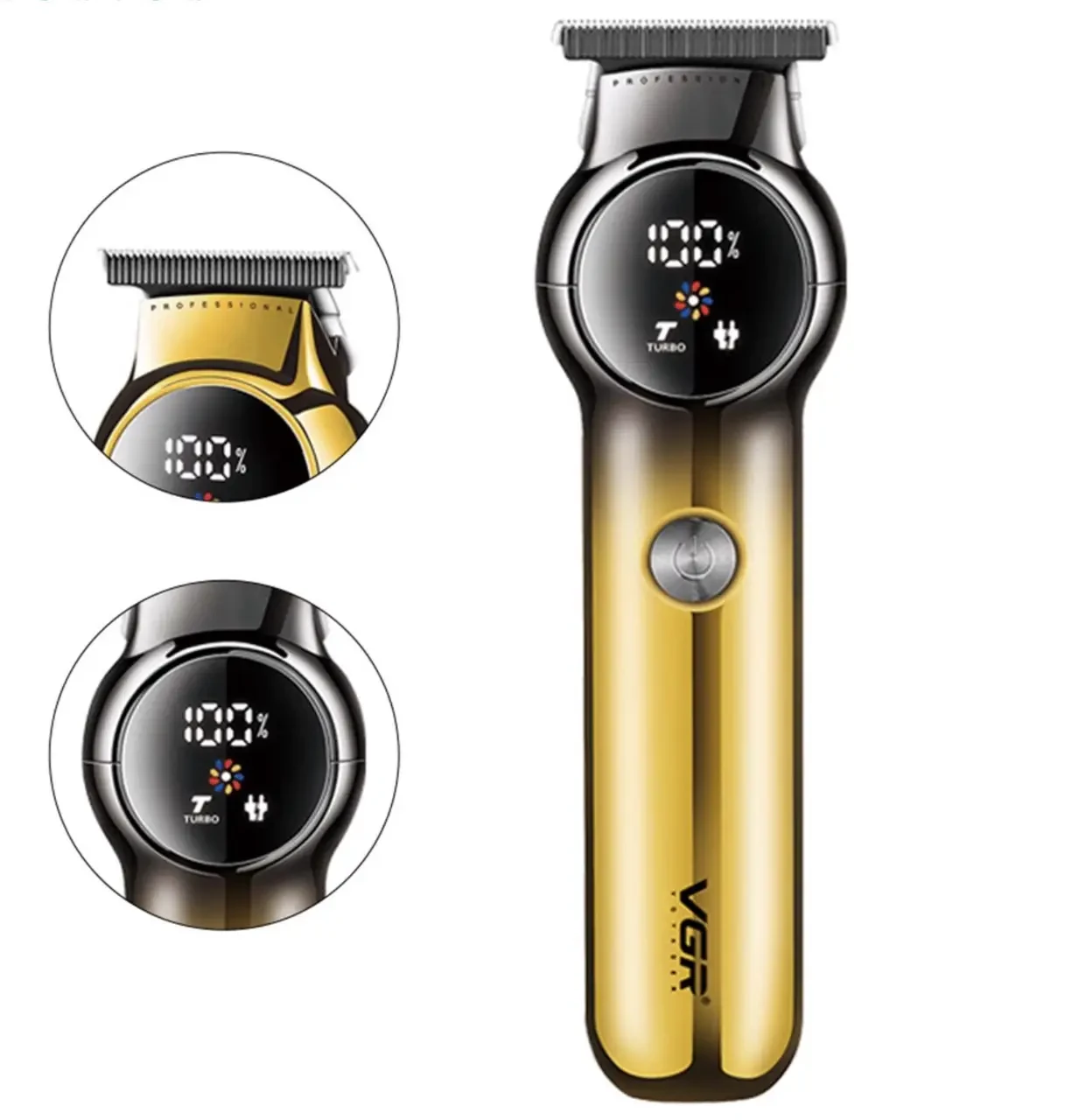 Тример для стриження волосся й бороди VGR V-989 Gold – фото 1