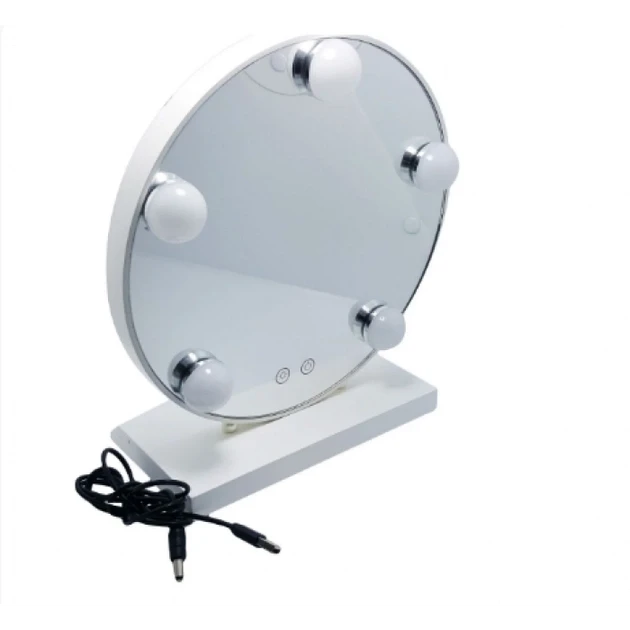 Дзеркало для макіяжу з LED-підсвіткою Led Mirror 5 LED JX-526 Білий – фото 3