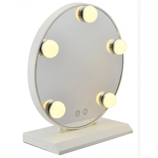 Дзеркало для макіяжу з LED-підсвіткою Led Mirror 5 LED JX-526 Білий – фото 2
