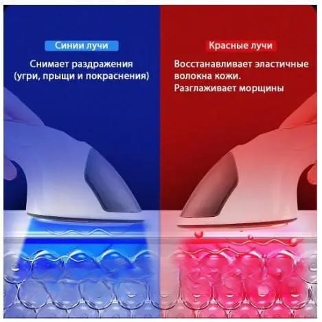 Зволожувач масажер для обличчя Face Light Line Lifting Firming RF Beauty Instrument відпарювач skin LY-76 – фото 3