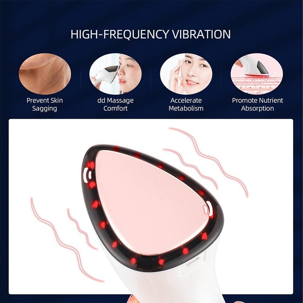 Зволожувач масажер для обличчя Face Light Line Lifting Firming RF Beauty Instrument відпарювач skin LY-76 – фото 4