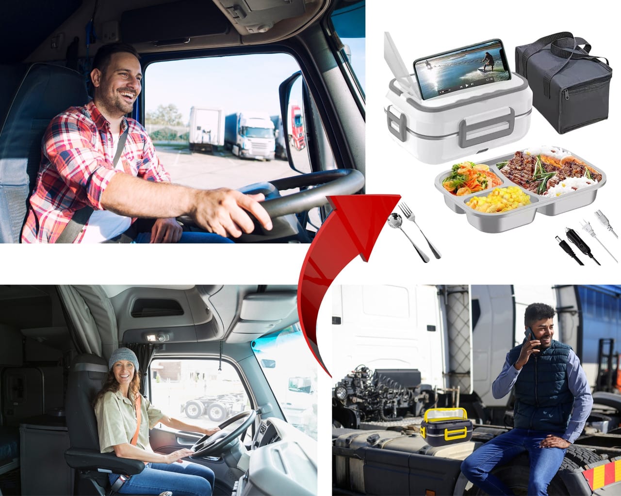 Електричний ланчбокс із підігрівом Електричний 220V/12V DFC-C21 (живлення від мережі або автомобіля – фото 4