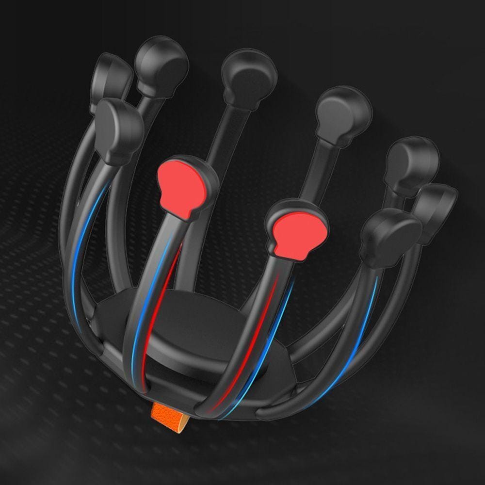 Масажер для голови кіготь восьминога Електричний релаксуційний масажер для шкіри голови – фото 3