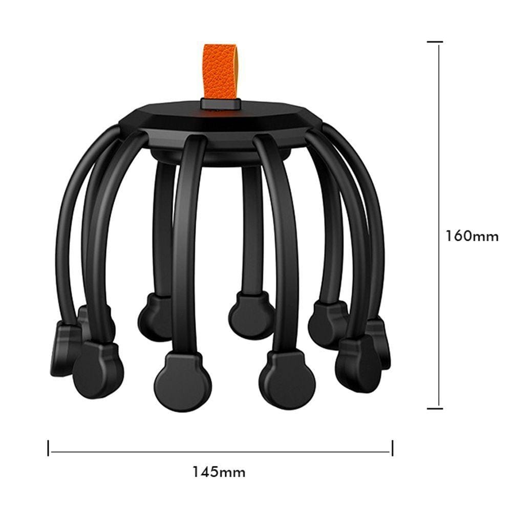 Масажер для голови кіготь восьминога Електричний релаксуційний масажер для шкіри голови – фото 2