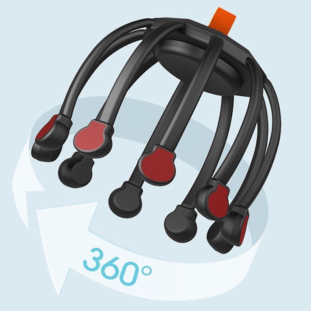 Масажер для голови кіготь восьминога Електричний релаксуційний масажер для шкіри голови – фото 4