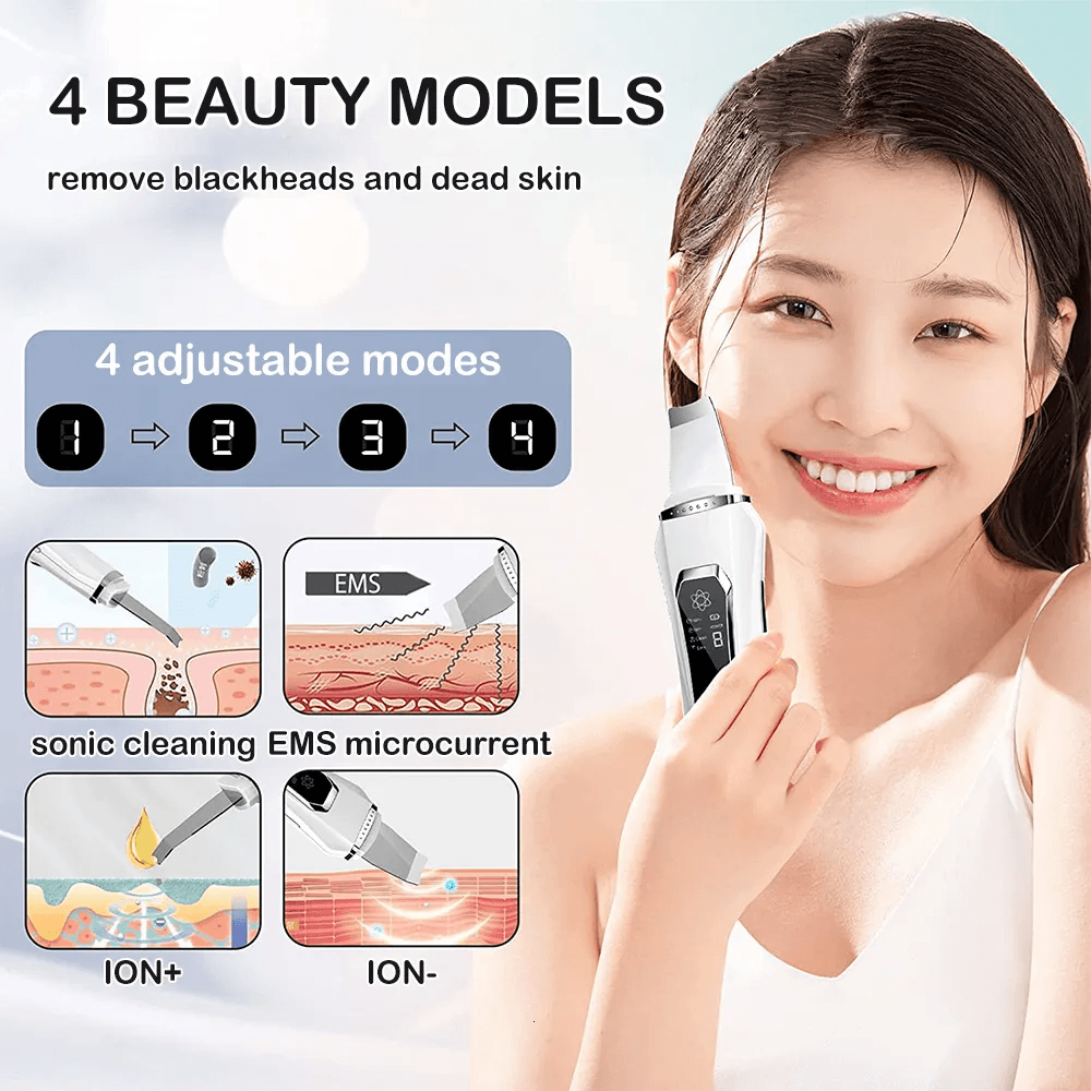 Ультразвуковий скрабер для обличчя Ultrasonic Facial Beauty Device – фото 3