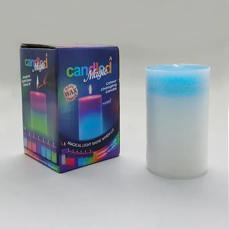 Декоративна воскова свічка з ефектом полум’я і LED-підсвіткою Candles magic 7 кольорів RGB – фото 2