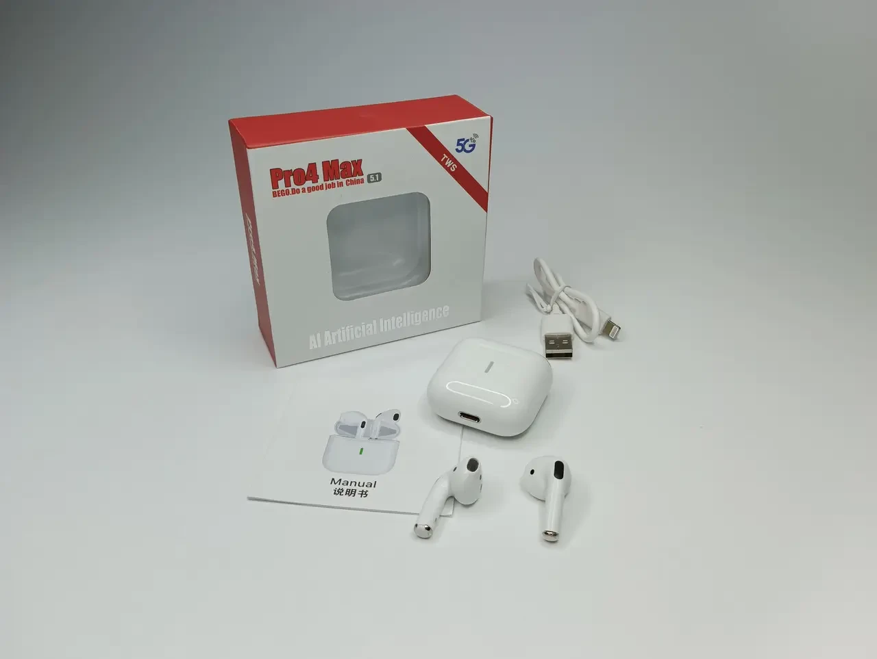 Бездротові Bluetooth-навушники із сенсорним регулюванням Pro 4 MAX – фото 1