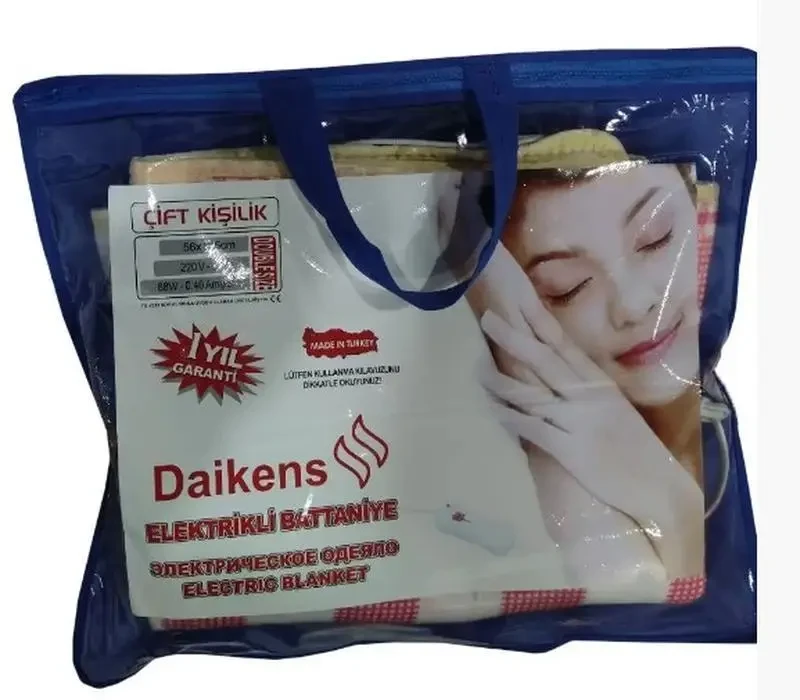 Електропростирадло Турецьке daikens Електроковдра простирадло 140 x 65 см Електричне простирадло 2 режими – фото 3