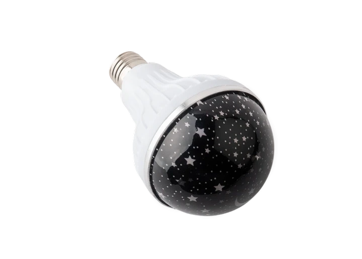 Лампа проєктор зоряного неба на патрон Master Bulb601-HX 6Вт, нічник, 3 кольори світіння, 220 В – фото 4