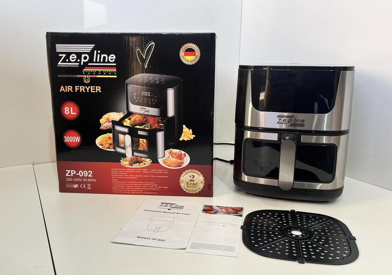 Безоливна електрична фритюрниця на 8 л Zepline ZP-092 3000W – фото 3