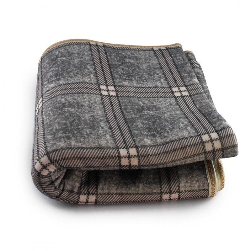 Тепла електропростирадло з підігрівом Electric Blanket 150х120 см (клітинна, Сіра) – фото 1