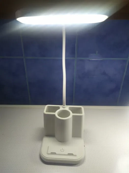 Світлодіодна настільна лампа Led table lamp qp-2209-B з USB-спід теплий і холодний біле світло – фото 5