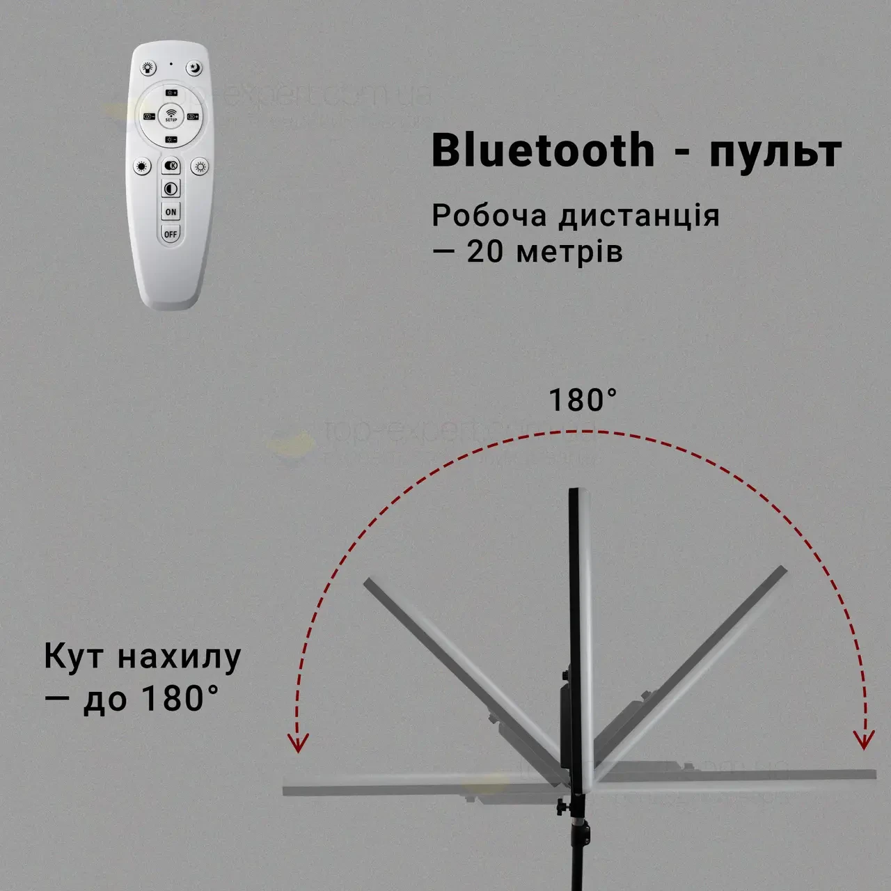 Прямокутна LED-лампа для фотостудії з пультом дистанційного керування: RL-24 – фото 3