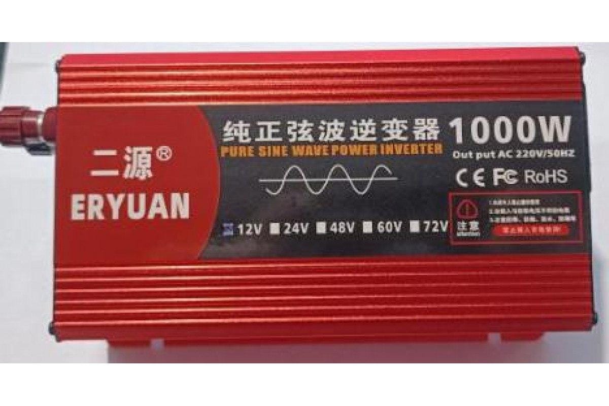 Перетворювач Інвертор Інвертор чис.синус ERYUAN AC/DC LCD 12v 1000W Для котла – фото 7