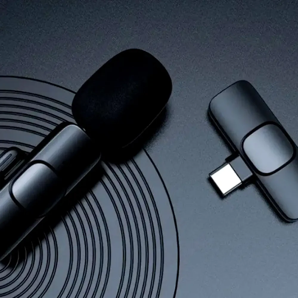 Портативний бездротовий петличний мікрофон AND-1 Type-C, Black – фото 3
