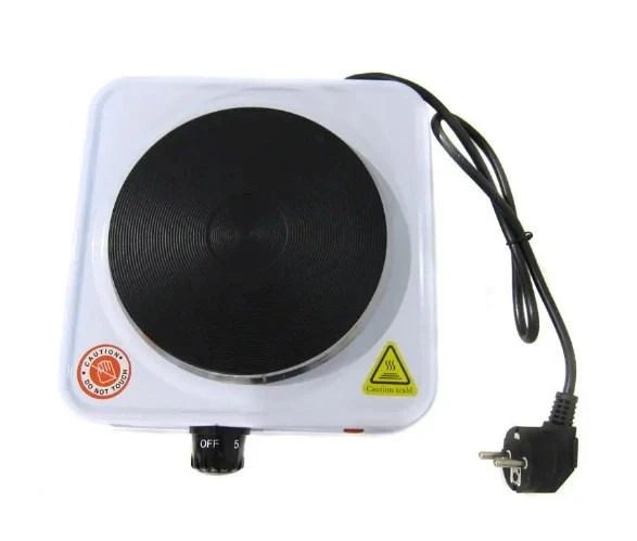 Електроплита портативна одноконфоркова Crownberg СВ-3742 1000W дискова білий – фото 1