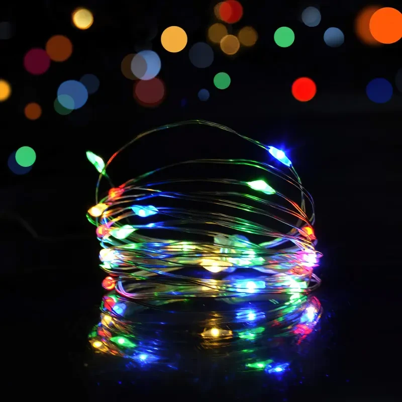 Світлодіодна гірлянда на батарейках RD-302, 10 метрів, 100 LED, мультиколір – фото 4