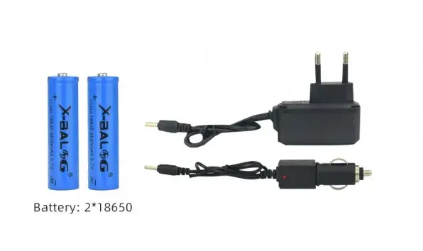 Ліхтарик налобний акумуляторний 18650 BAILONG BL-T107-T6 – фото 2