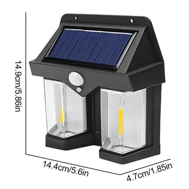 Ліхтар на сонячній батареї з датчиком руху Solar Wall Lamp COBA CB-228 – фото 1
