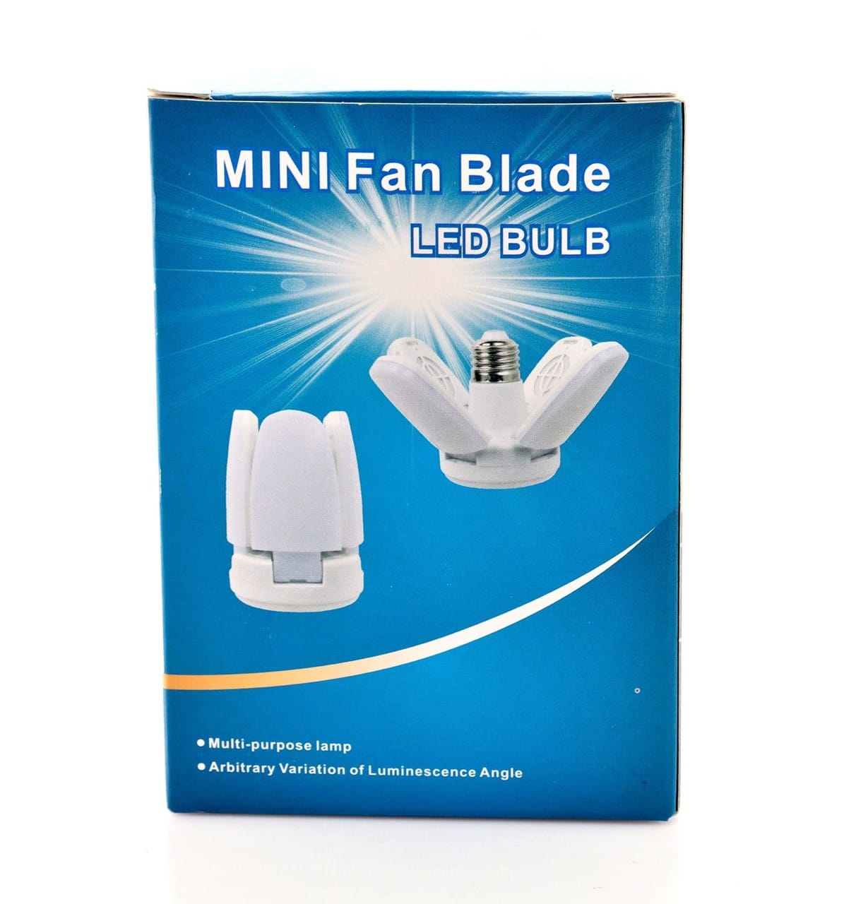 Лампочка складана світлодіодна 4 лопаті E27 KK-202 Mini fan blade bulb – фото 3