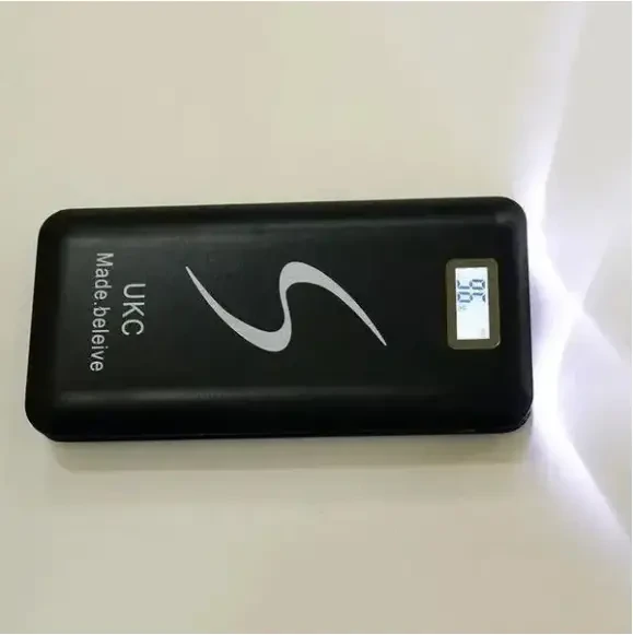 Мобільне заряджання Power Bank з екраном і ліхтариком 30000/9600mAh UKC – фото 2