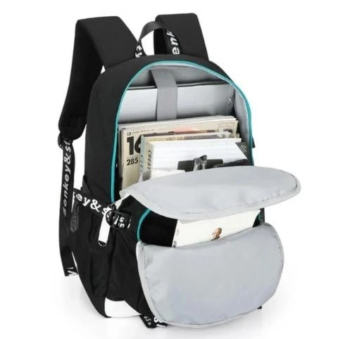 Водонепроникний рюкзак Music з USB-світиться в темряві чорний – фото 1