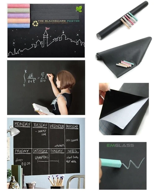 Самоклейна плівка для малювання крейдою Black Board Sticker 60х100 см – фото 2