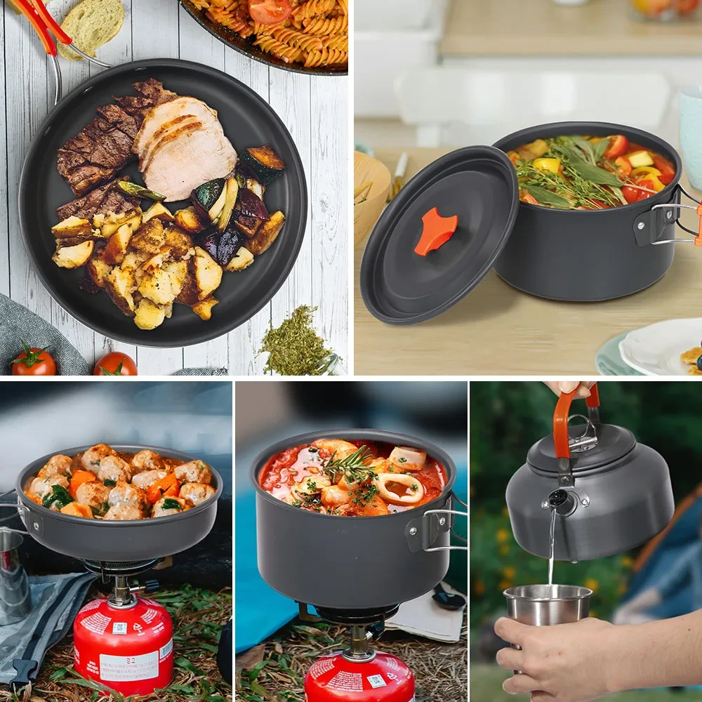 Набір туристичного посуду зі столовими приладами HALIN DS-308A – фото 8