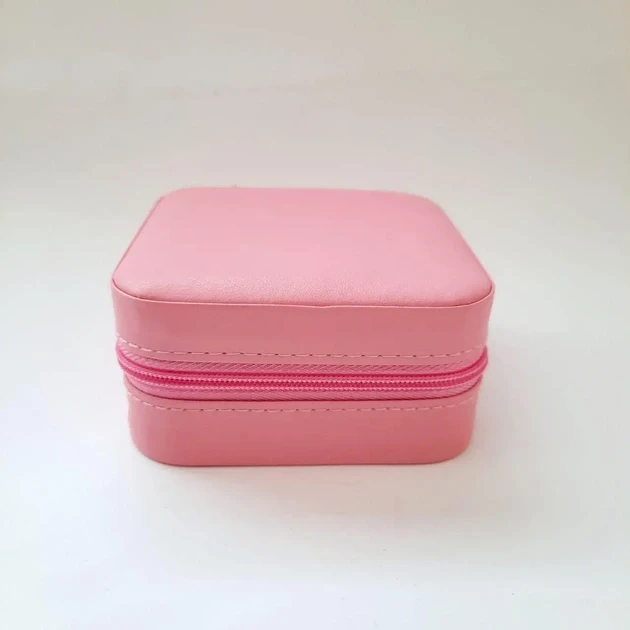 Скринька-органайзер для прикрас, шкіряна PINK Рожевий – фото 3