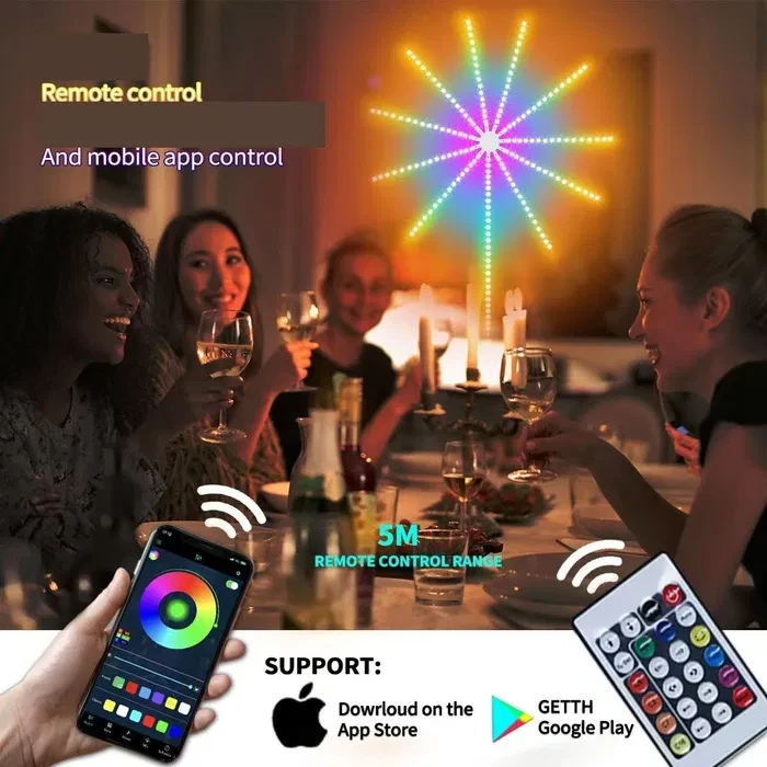 Світлодіодний смарт-спенз із bluetooth 28 KKey Kit ВТ з музичним режимом APP LED LIGHT SF-9 – фото 3