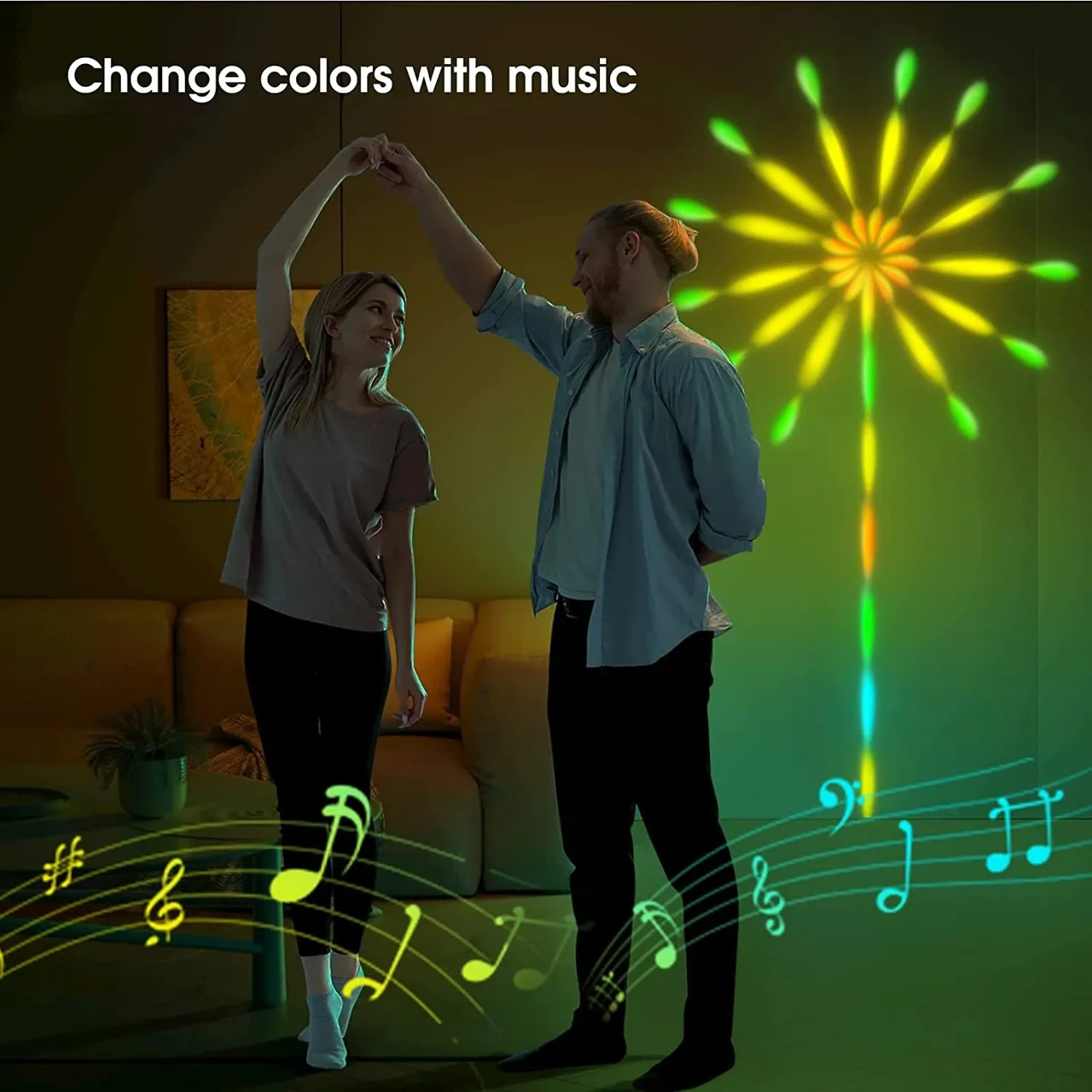 Світлодіодний смарт-спенз із bluetooth 28 KKey Kit ВТ з музичним режимом APP LED LIGHT SF-9 – фото 5