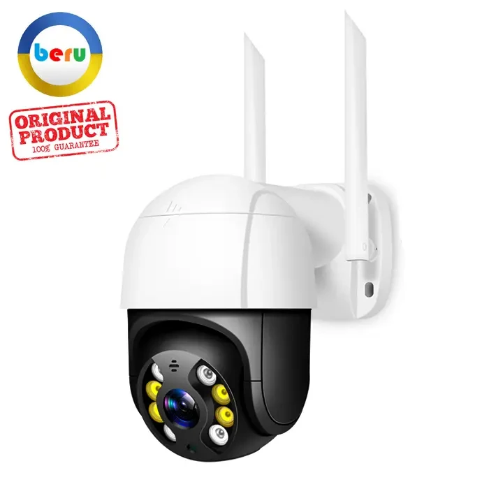 Вулична IP Wi-Fi PTZ-D4 камера спостереження Відеоспостереження Купольна Поворотна IP66 біло-чорна – фото 6