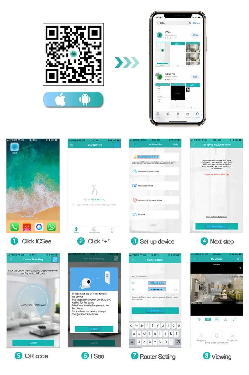 Вулична IP Wi-Fi PTZ-D4 камера спостереження Відеоспостереження Купольна Поворотна IP66 біло-чорна – фото 4