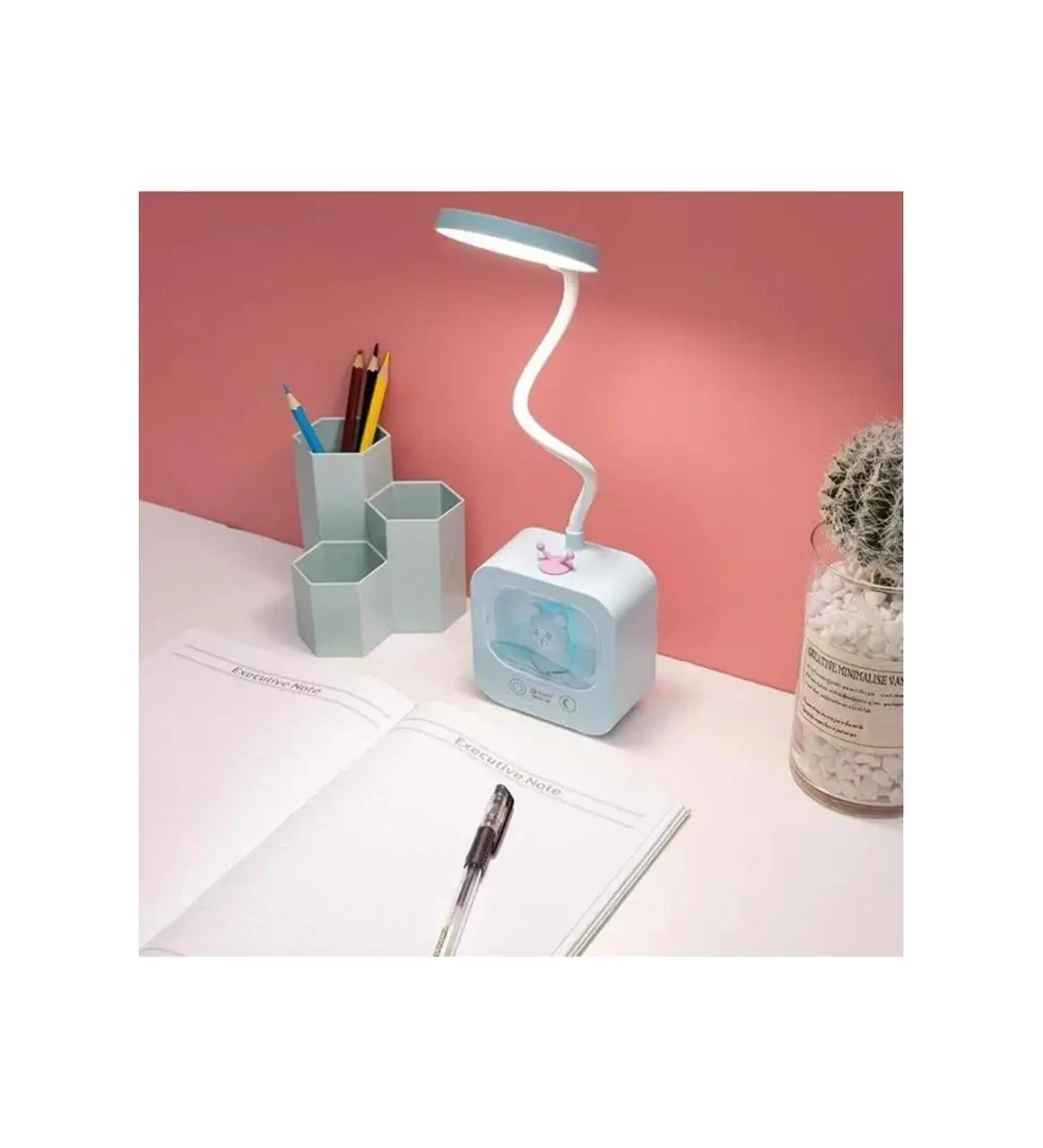 Світлодіодна настільна лампа з рухомою головкою і RGB-підсвіткою Плюшевого Ведмедика DIGAD 1943 – фото 3