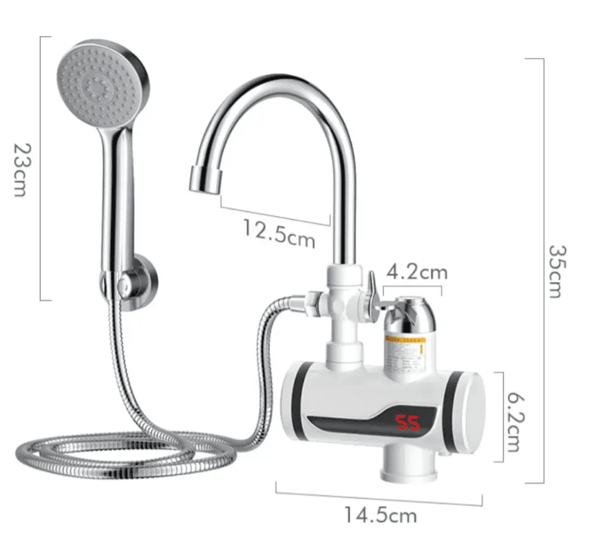 Кран-водонагрівач із душем нижнє під’єднання Instant electric heating water Faucet FT-001 – фото 1