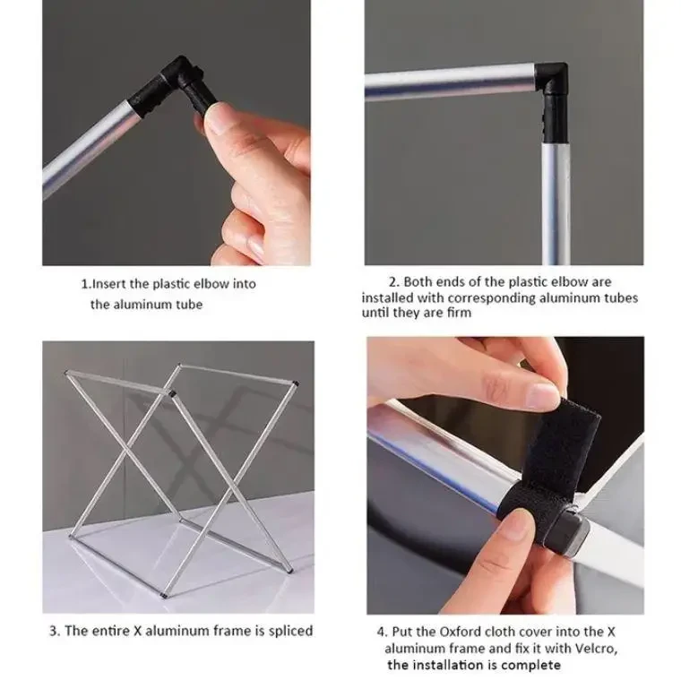 Кошики та мішки для білизни для брудних речей еліф, Сітка кошика для білизни чорне біле кольорове – фото 3