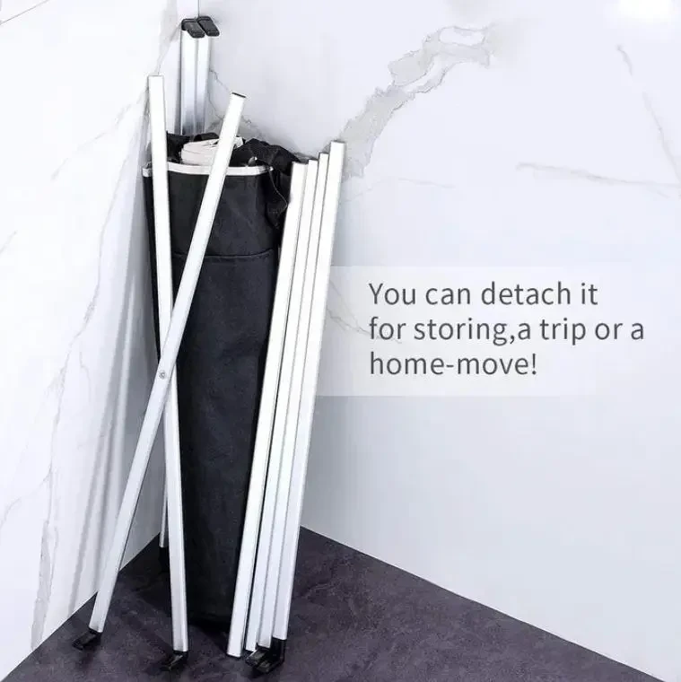 Кошики та мішки для білизни для брудних речей еліф, Сітка кошика для білизни чорне біле кольорове – фото 7