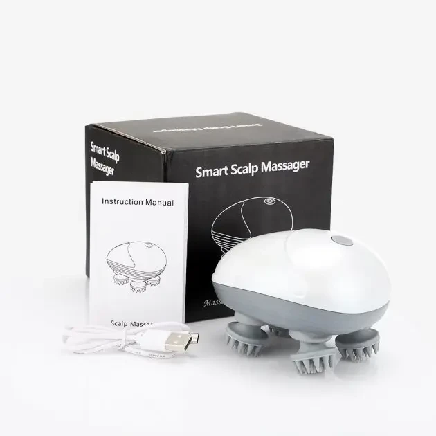 Електричний бездротовий масажер для шкіри голови Smart scalp massger – фото 5
