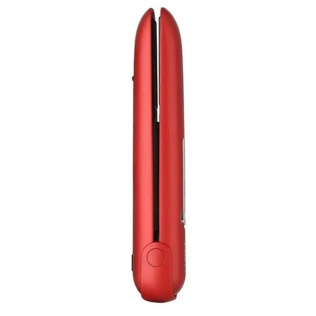 Випрямляч для волосся Hair Straightener VGR V-585 бездротовий, з 3 рівнями нагрівання, Червоний Срібло – фото 4