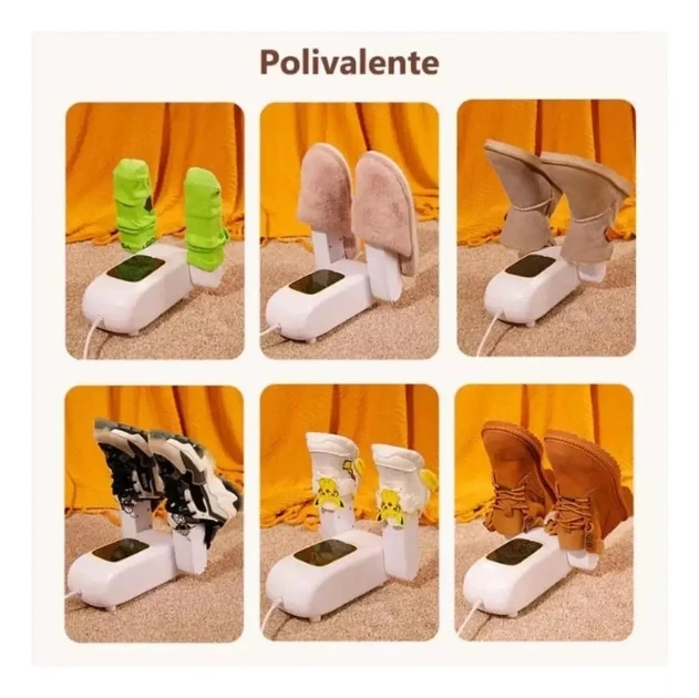 Електрична ультрафіолетова сушарка для взуття антибактеріальна з морською сіллю Shoes Dryer SH01 White – фото 1