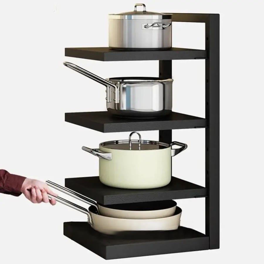 Кухонна полиця для зберігання каструль, 3 рівні Kitchen shelf for storing pots/Полиця на кухню для посуду – фото 2