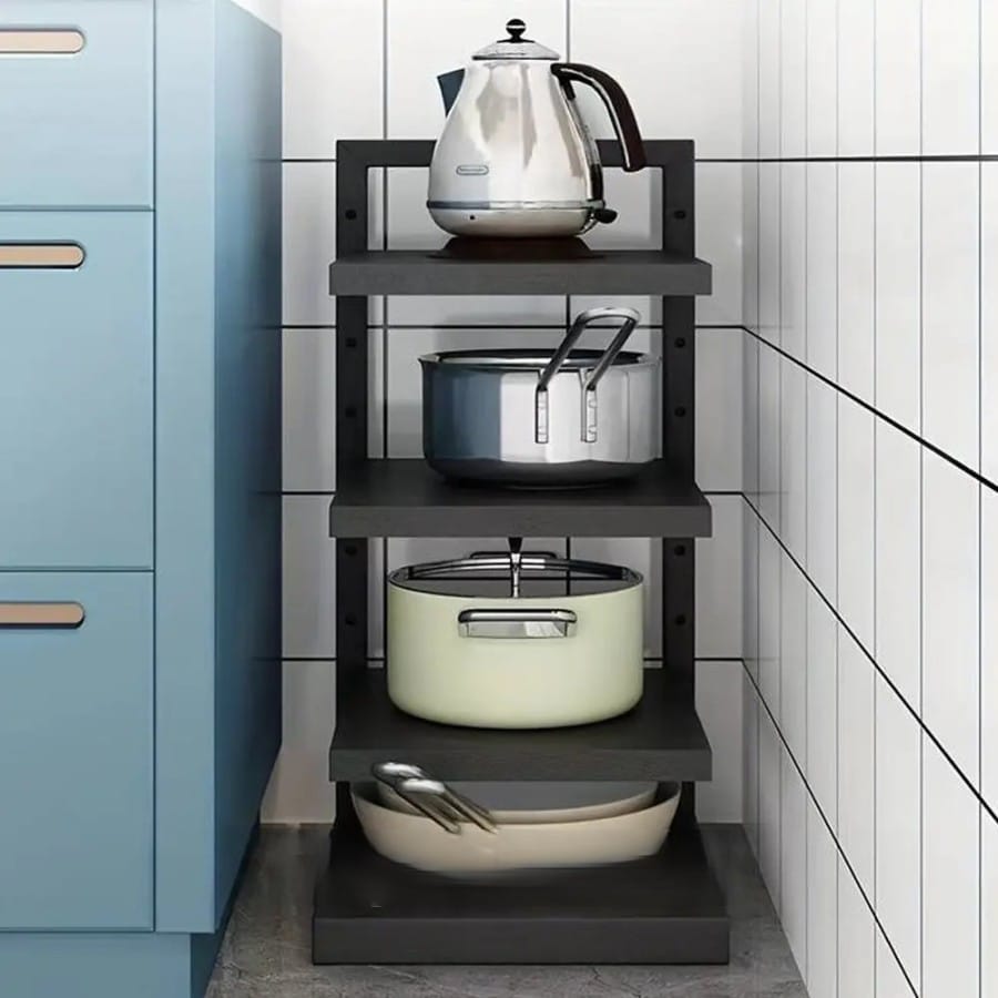 Кухонна полиця для зберігання каструль, 3 рівні Kitchen shelf for storing pots/Полиця на кухню для посуду – фото 1