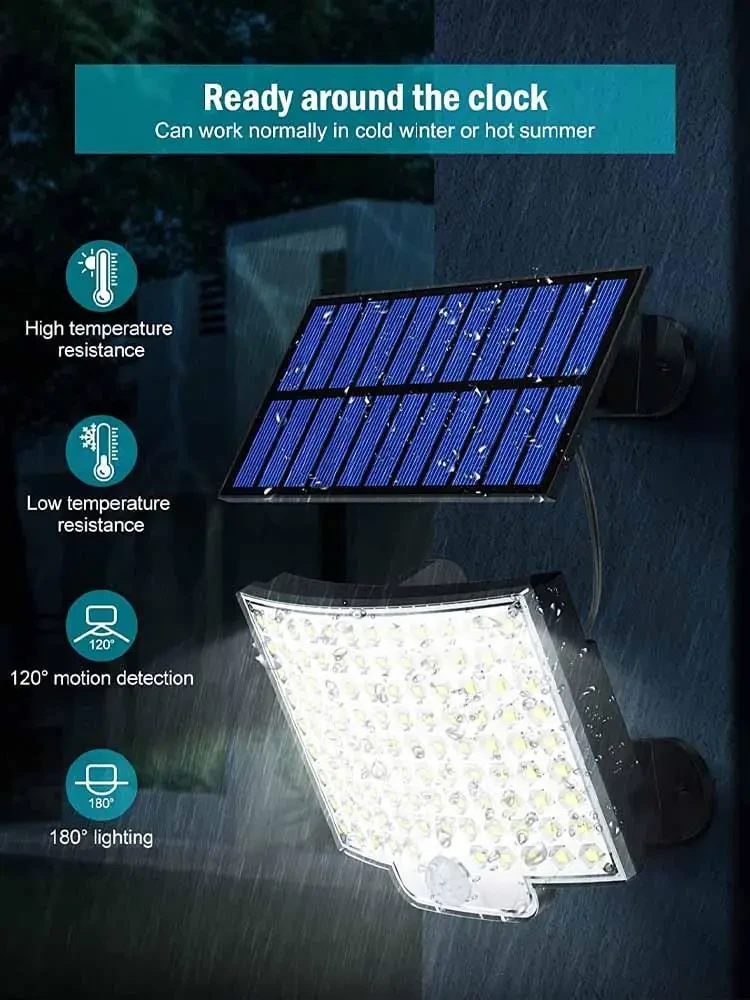 Світильник на сонячній батареї з датчиком руху Solar wall lamp BL-104-SMD – фото 6