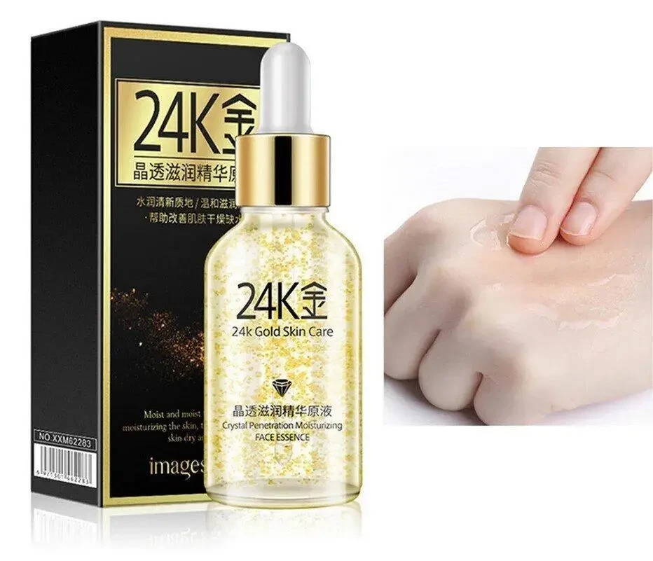 Антивікова сироватка з гіалуроновою кислотою і золотом 24K GoldZen No24К 30 мл – фото 1
